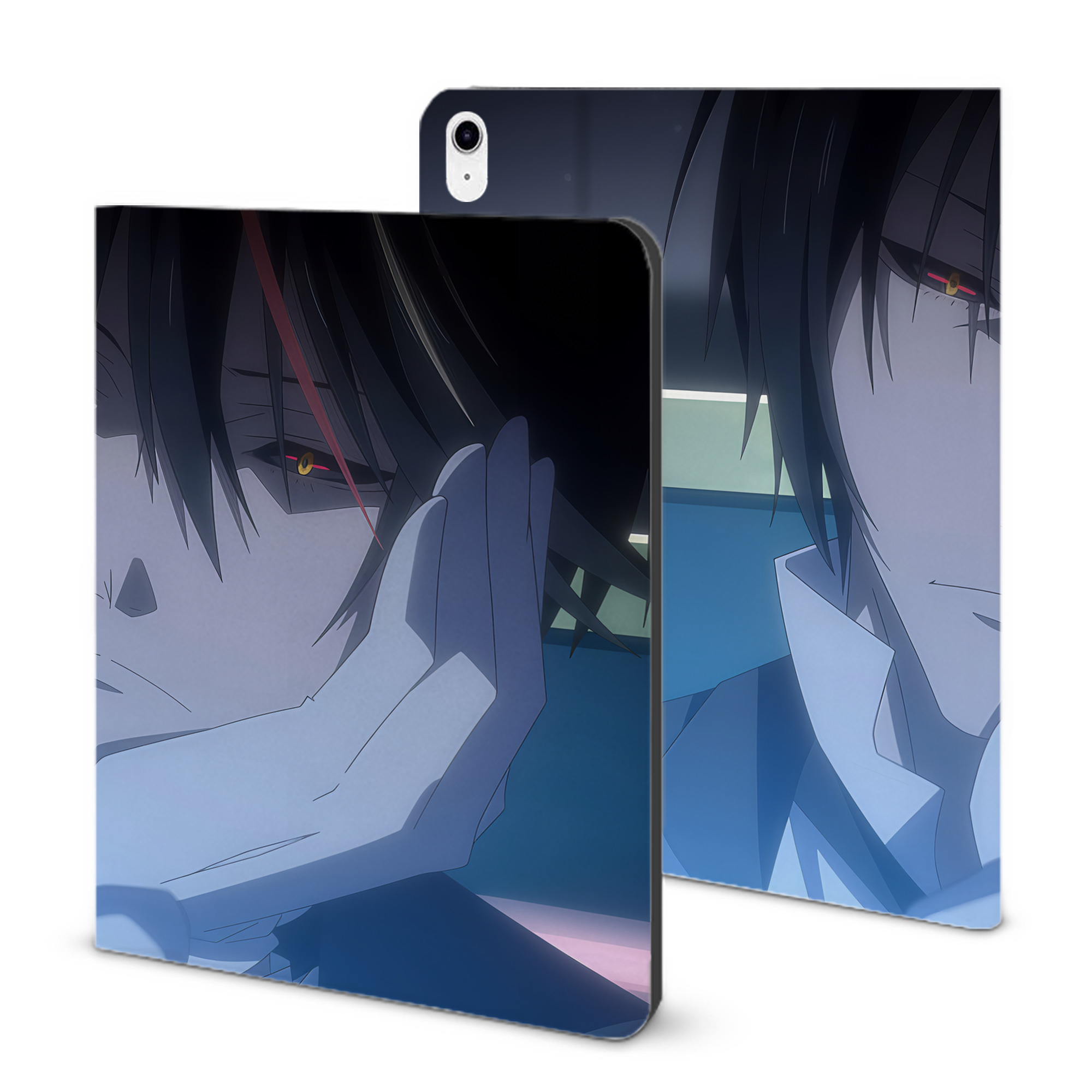 （画像用） 転スラ Regarding Reincarnated to Slime IPad ケース ブック型 PUレザー TPU 耐衝撃 軽量 薄型 ペン収納なし 全面保護 IPad 各モデル対応
